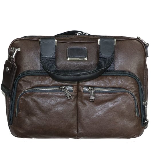 tumi albany leather